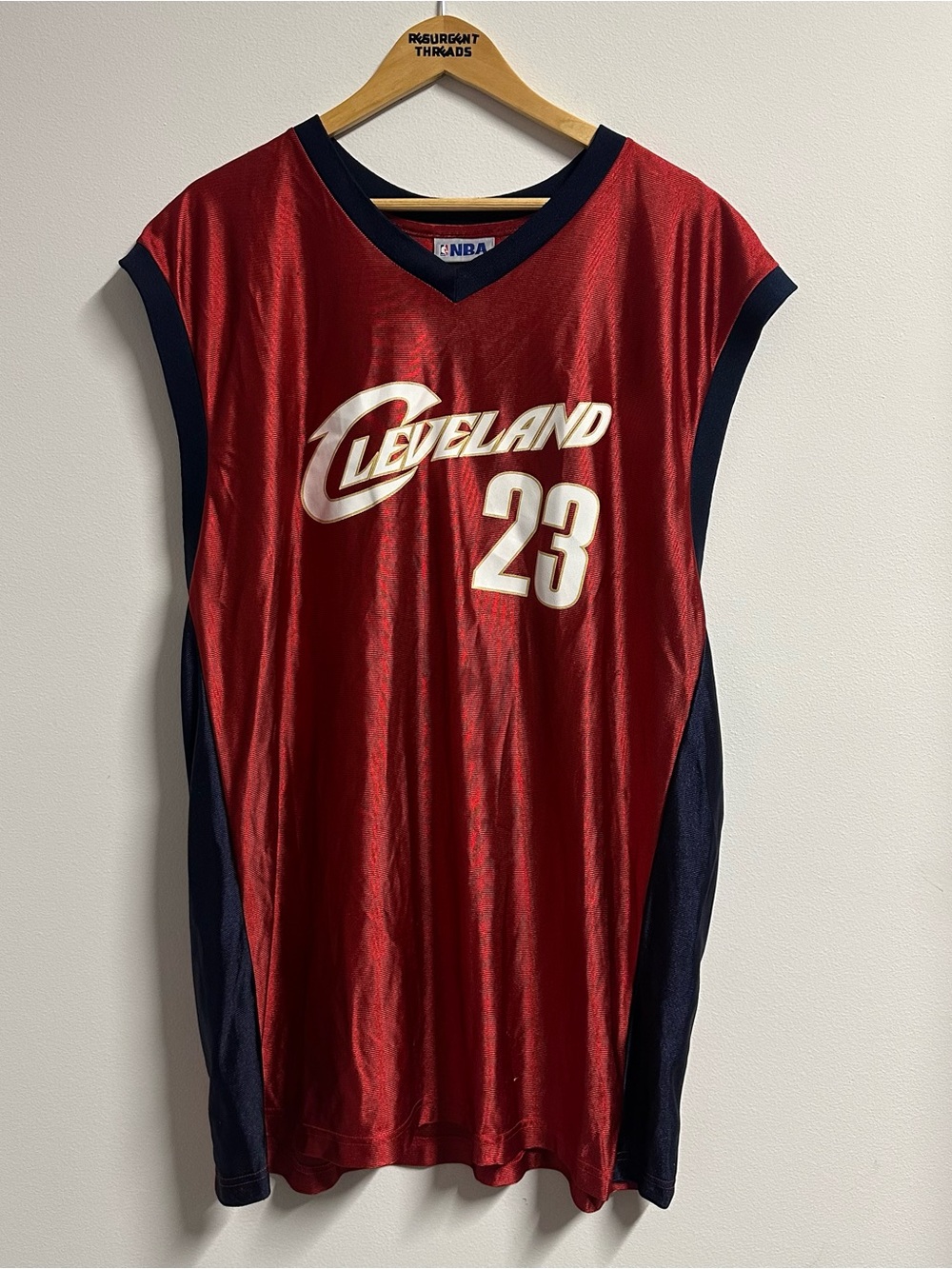 NBA Cleveland Cavaliers LeBron James #23 Jersey Red Mens 2XL